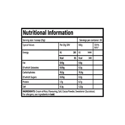 JP Cream Of Rice 80 Servings