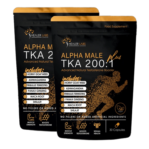 T Plus Ashwagandha, Horny Goat Weed, Tribulus Terrestris, Shilajit, Maca & Ginseng ( Pack of 2 )