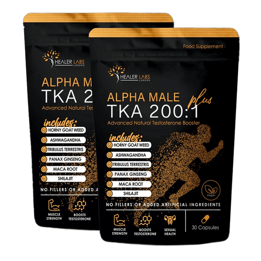T Plus Ashwagandha, Horny Goat Weed, Tribulus Terrestris, Shilajit, Maca & Ginseng ( Pack of 2 )