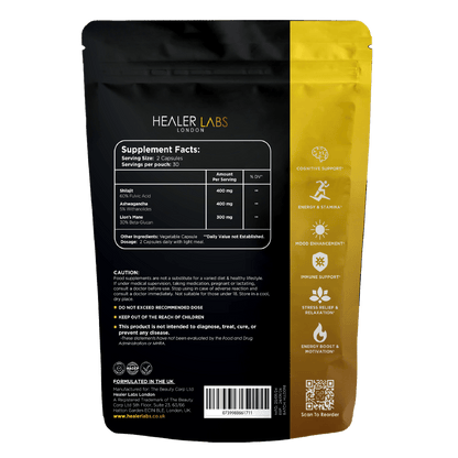 Shilajit Ashwagandha Lion's Mane Complex