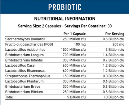 Probiotic Advanced Multi-Strain Formula 60Caps