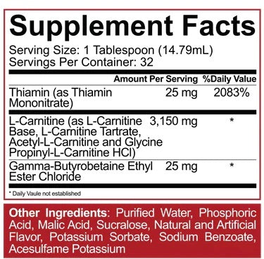 L-Carnitine Legendary Series 473ml Orange